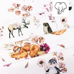 [S1291R] Poplin Digital Printed Mix Poppy Snoozy Fabrics