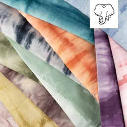 [S1301R] Bawełna Hand-dyed Tie Dye Snoozy Fabrics