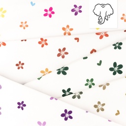 [S1406R] Popelín Tištěno Květiny Snoozy Fabrics