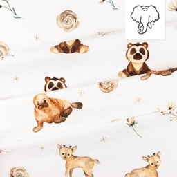 [S1282R] Poplin Digitaal Bedrukt Mix Senna Snoozy Fabrics