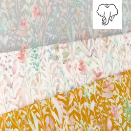 [S1513R] Jersey Digitální Tisk Celou Květinu Snoozy Fabrics