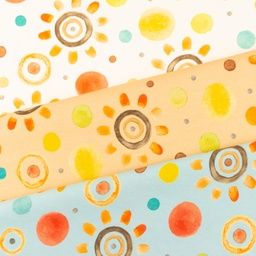 [S1531R] Jersey Digital Printed Rainbow and Dots