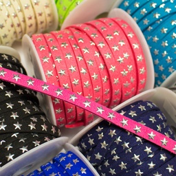 [016R] Dentelle Suèdine Avec Étoile d'Argent