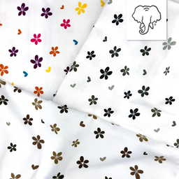 [S1802R] Jersey Tištěno Květiny Snoozy Fabrics