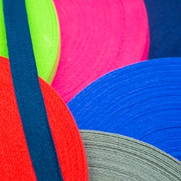 [040R] Nastro Twill Di Cotone Lavato 15 mm