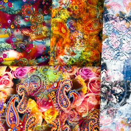 [S1889L] Jersey Impresión Digital Paisley