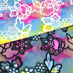 [S1900L] Viscose Lycra Heavy Digital Printed Lace