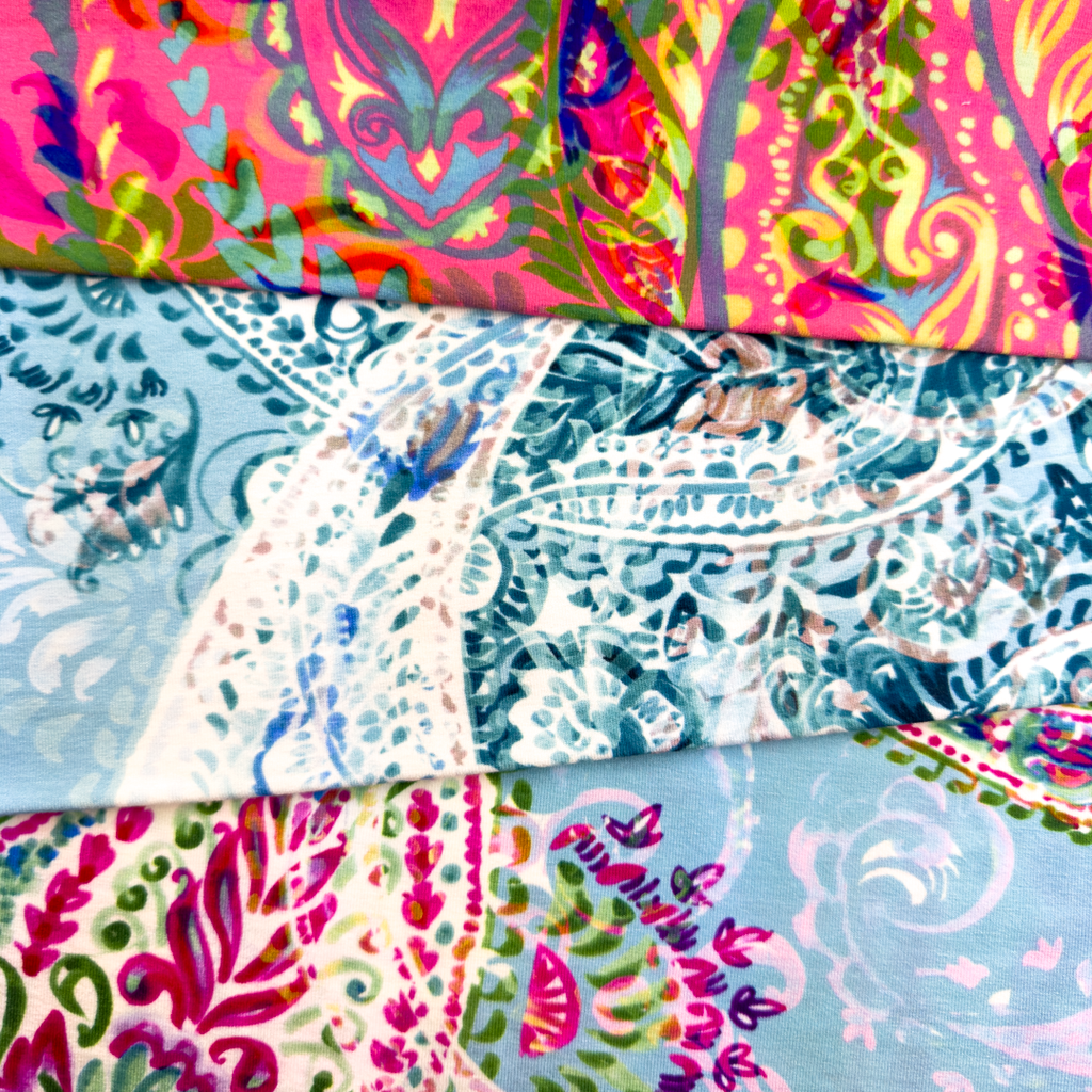 [S1902L] Viscose Lycra Heavy Digital Printed Paisley
