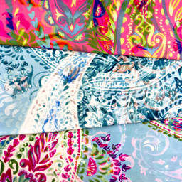 [S1902L] Wiskoza Lycra Gruba Druk Cyfrowy Paisley'a