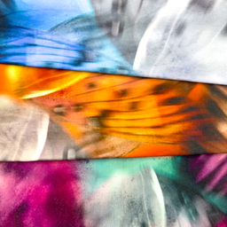 [S1908L] Viscose-lycra zwaar Digitaal Bedrukt Wazige Vlinders