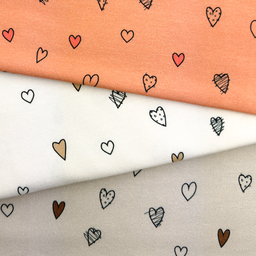 [S2003L] Jersey Printed Cute Hearts