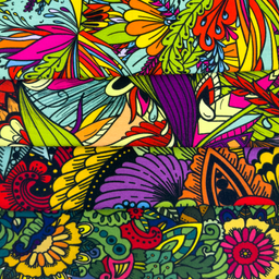 [S1906R] Viscose Lycra Heavy Digital Printed Ornamental