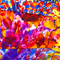 [S1907R] Viskose-Lycra Heavy Digital Gedruckt Aquarell-Zusammenfassung