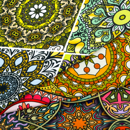 [S1942R] Viscose Lycra Heavy Digital Printed Patchwork