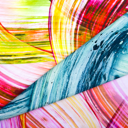 [S1960R] Viscose Lycra Heavy Digital Printed Crisscrossing Waves