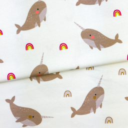 [S2001R] Jersey Printed Unicorn Whale