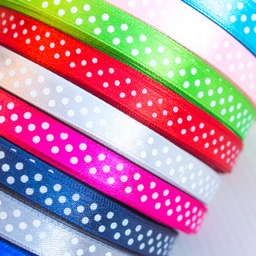 [063R] Satin Ribbon Dot 10 mm