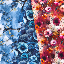 [S2123L] French Terry Digital Printed Beauty Flora