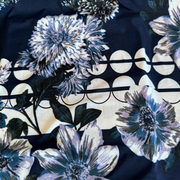 [S2129L-3681] [S2129L] Jersey Peach Border Print