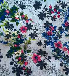 [S2131R-3681] [S2131R] Burbly Printed Flower