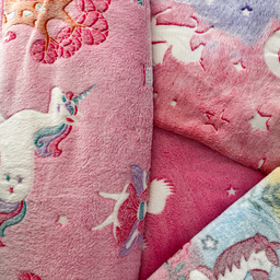 [S2070R] Wellness Fleece Glow In The Dark Unicorns