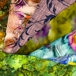 [S2163R] Rayon Digital Printed Fleur