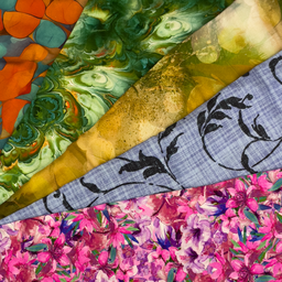 [S2169R] Rayon Digital Printed Iris