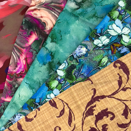 [S2170R] Rayon Digital Printed Aster
