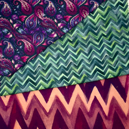 [S2097R] Viscose Lycra Heavy Digital Printed Zig Zag