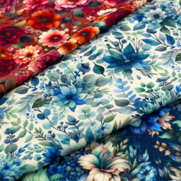 [S2100R] Viscose Lycra Heavy Digital Printed Flora