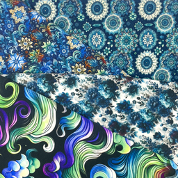[S2104R] Viscose Lycra Heavy Digital Printed Fleur