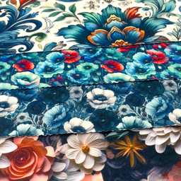 [S2105R] Viscose Lycra Heavy Digital Printed Poppy's And More