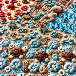 [S2183R] Jersey Digital Printed 3D Knitted Cuties