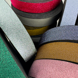 [719R] Elastic Colour Line Glitter Uni 40 mm