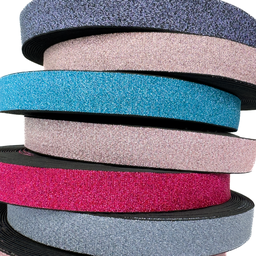 [720R] Elastic Colour Line Glitter Uni 25 mm