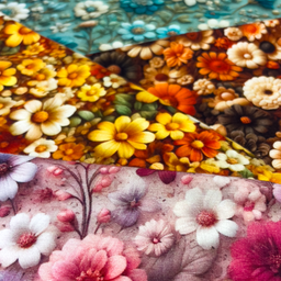 [S2203R] Jersey Digital Printed Little Flowers