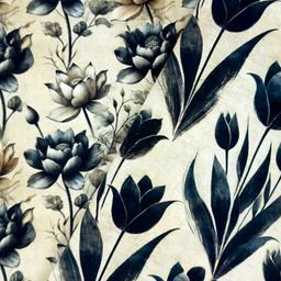 [S2276L] French Terry Digital Printed Beauty Flowers
