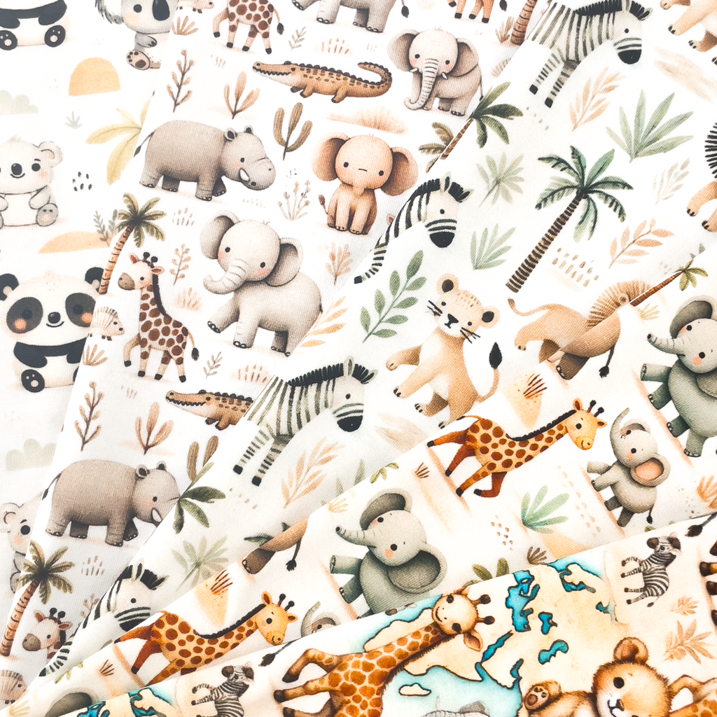 [S2328L] Jersey Digital Printed Safari Life