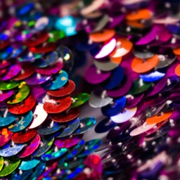 [095R] Stretchable Sequin Trim 30 mm