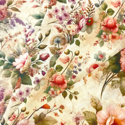 [S2298R] Viscose Linen Digital Printed Delphine