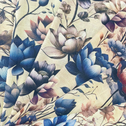 [S2300R] Viscose Linen Digital Printed Briar