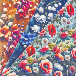 [S2303R] Viscose Linen Digital Printed Calix