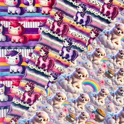 [S2320R] Poplin Digital Printed Pretty In Purple