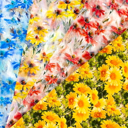 [S2349L] Rayon Digital Printed Daisy's