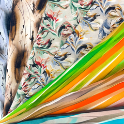 [S2353L] Rayon Digital Printed Diverse Graphics