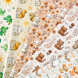 [S2282R] Jersey Digital Printed Little Friends