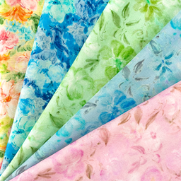 [S2361R] Rayon Digital Printed Dreamy Flowers