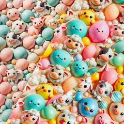 [S2271R] Jersey Digital Printed Bubbly 3D Faces