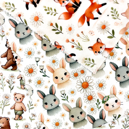 [S2330R] Jersey Digital Printed Sweet Daisy