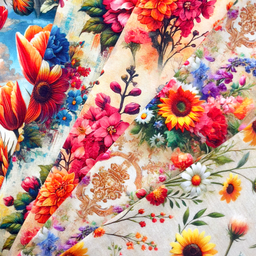 [S2371R] Viscose Lycra Heavy Digital Printed Livia